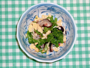 ナバナの中華和え