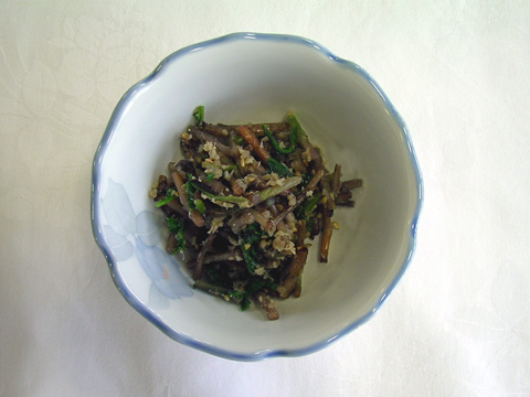 浜あざみのゴマ和え