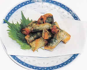青ジソ春巻き揚げ