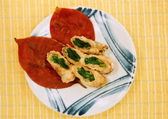 豚肉のニラ巻き揚げ