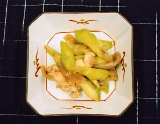 ハスイモの炒り煮