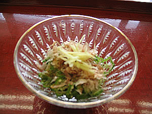 オクラのおかかかけ