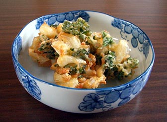 らっきょうのかき揚げ