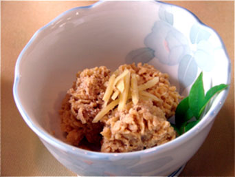 しいらの卵煮付け