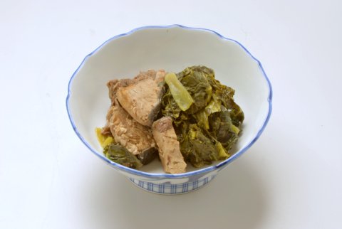 三月菜とぶりの煮物